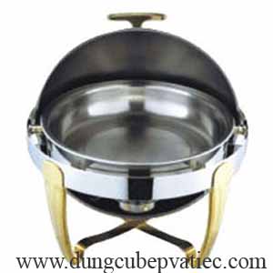 nồi buffet cao cấp, noi buffet cao cap, nồi búp phê cao cấp, gold round chafing dish