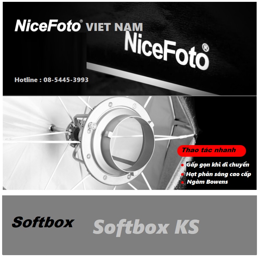 Softbox Umbrella NiceFoto KS-30*150cm Grid