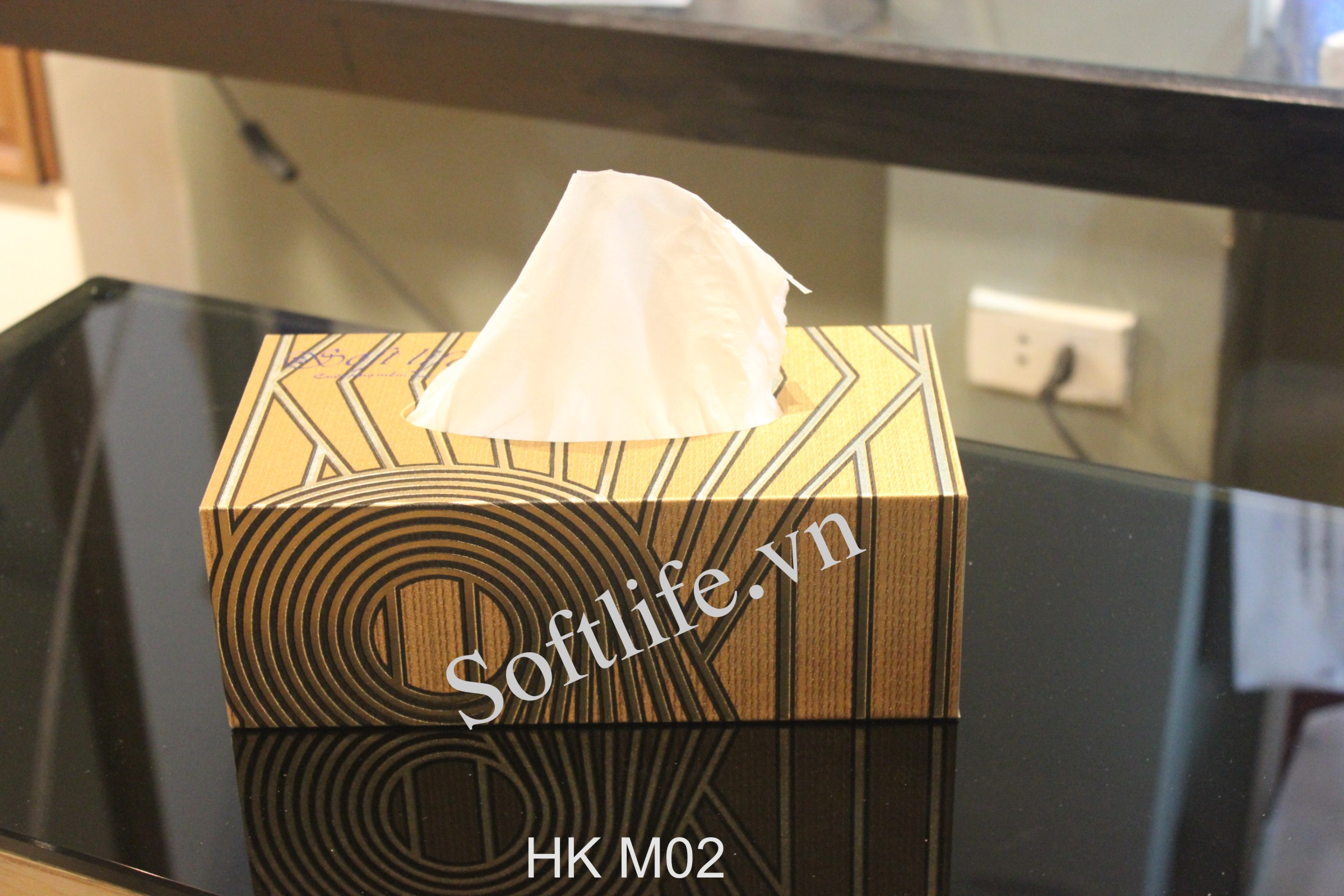 Hộp khăn giấy lụa Soft Life HK M02