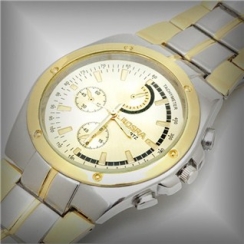 Đồng hồ nam mạ vàng Rosra