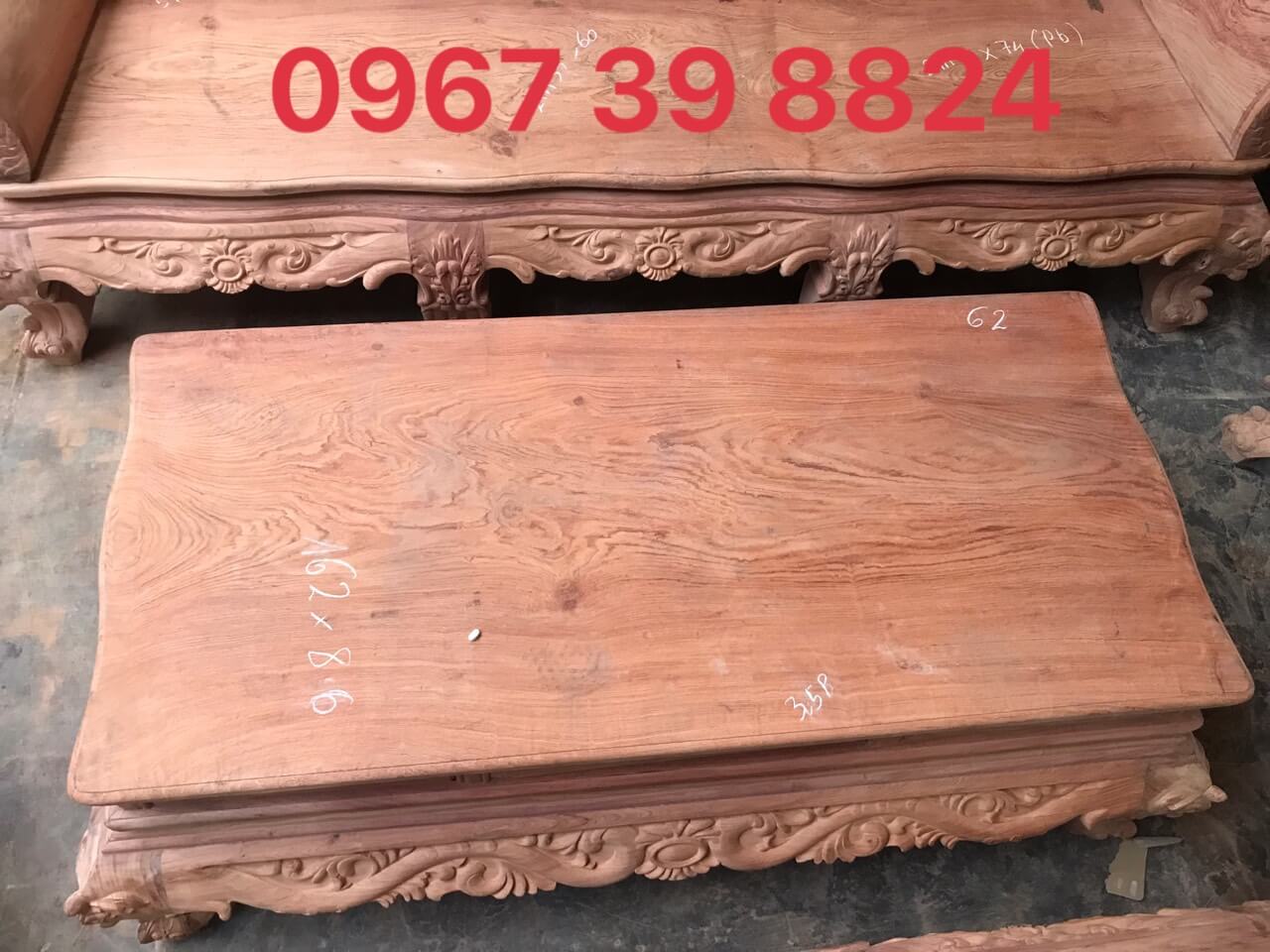 bộ bàn ghế hoàng gia gỗ hương