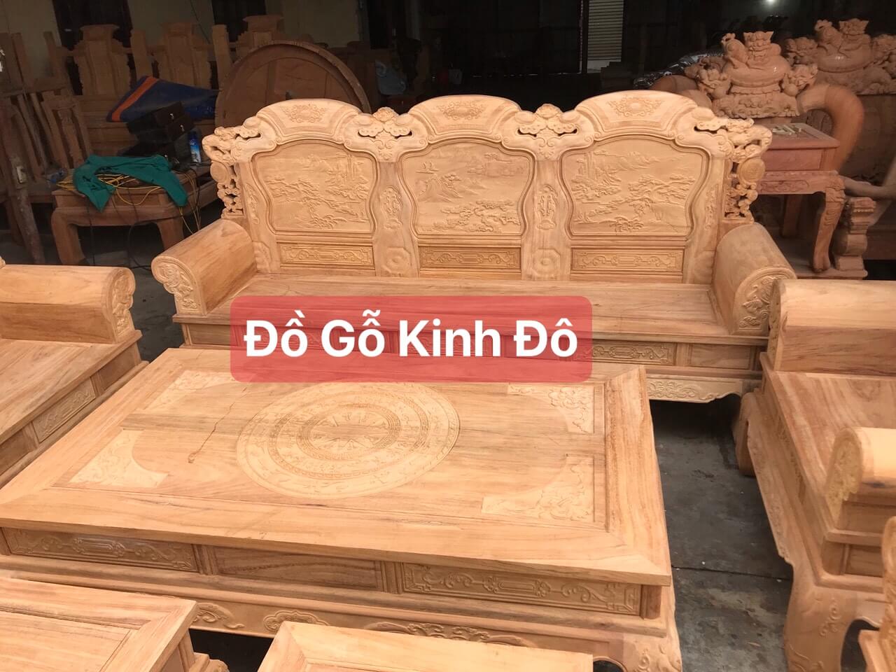 bộ ghế khổng tử gỗ gõ đỏ 10 món