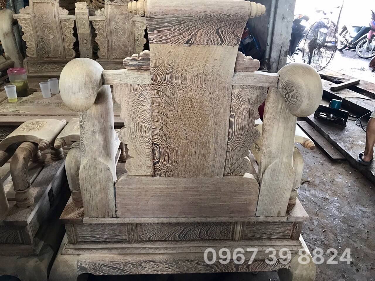 bộ bàn ghế tần thủy hoàng gỗ mun