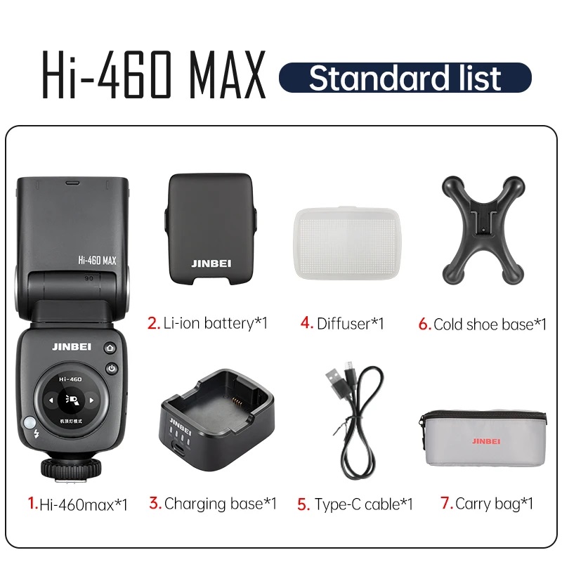 Hi-460 Max Đèn flash máy ảnh Speedlite -Nâng cấp mới-