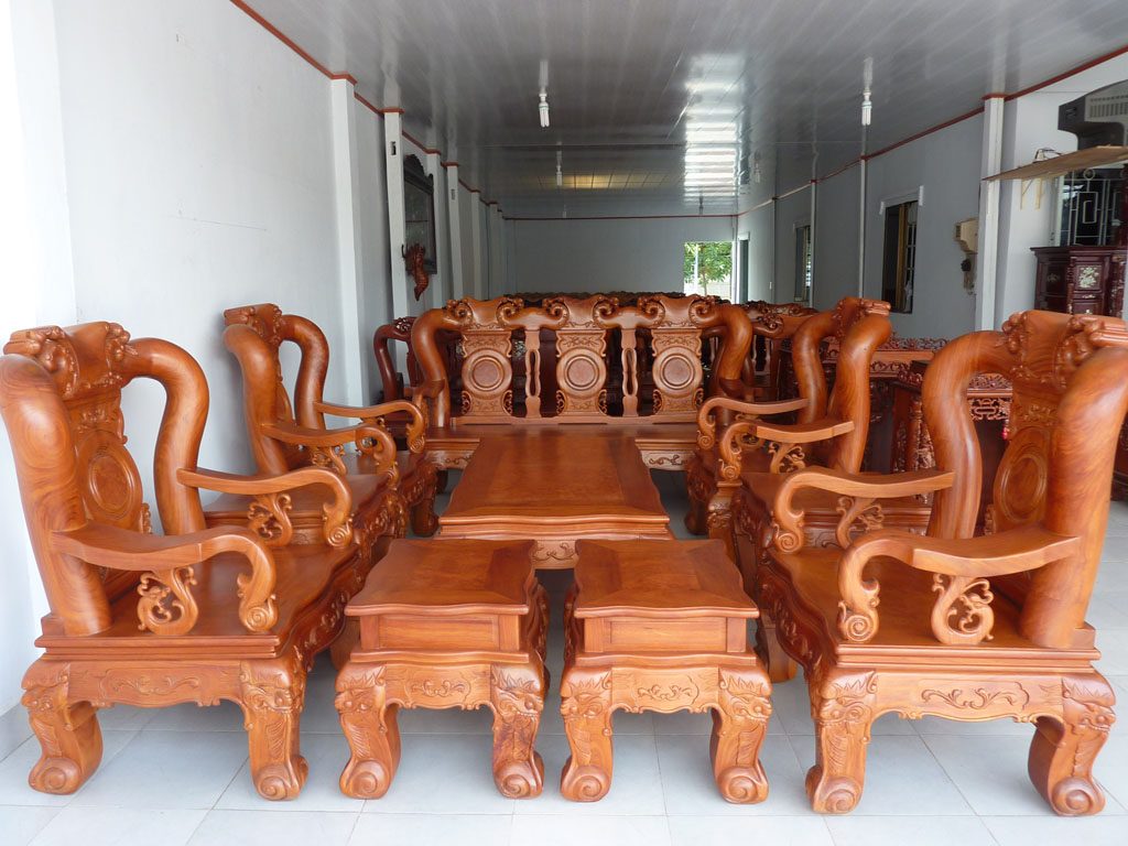 Bộ Mẫu bàn ghế gỗ | Bàn ghế phòng khách nhỏ đẹp BG9906